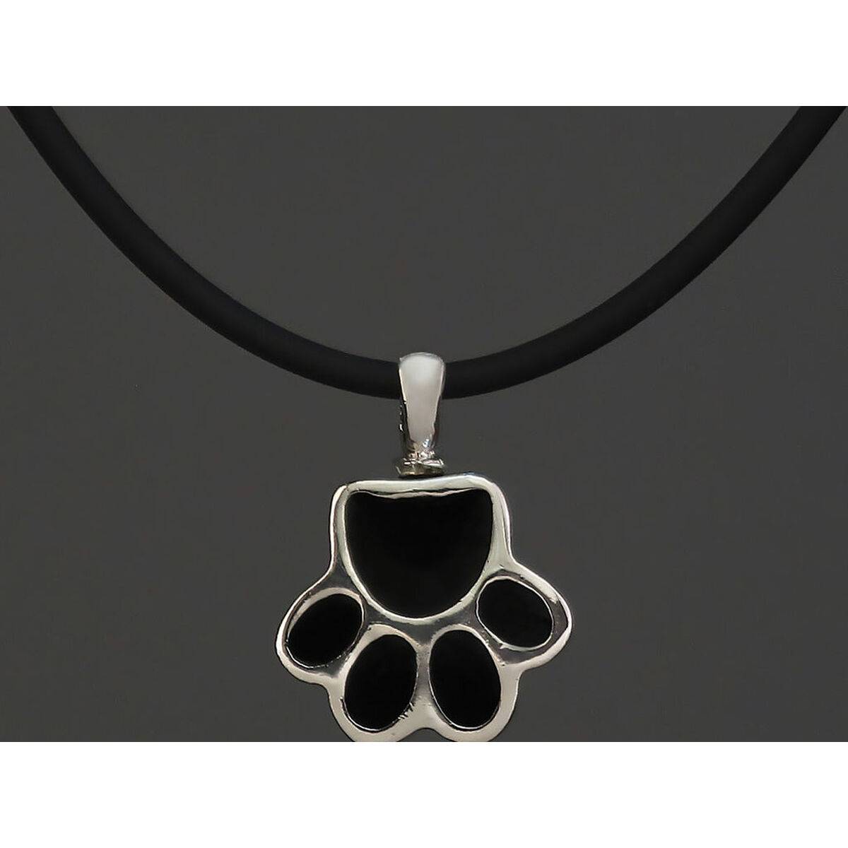 Colgante Mujer Pet Zen 15 X 17 MM Negro Plateado