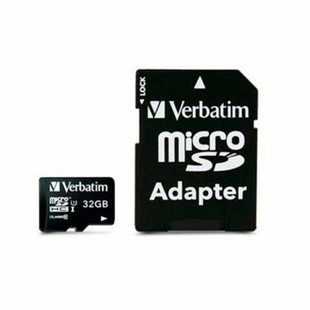 Tarjeta de Memoria Micro SD con Adaptador Verbatim 44082 32 GB