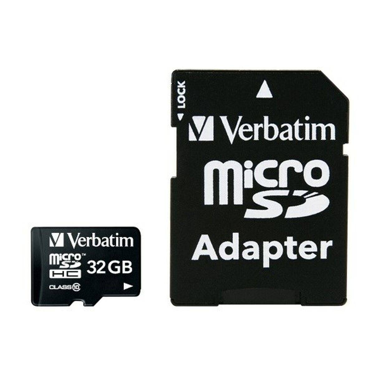 Tarjeta de Memoria Micro SD con Adaptador Verbatim 44082 32 GB