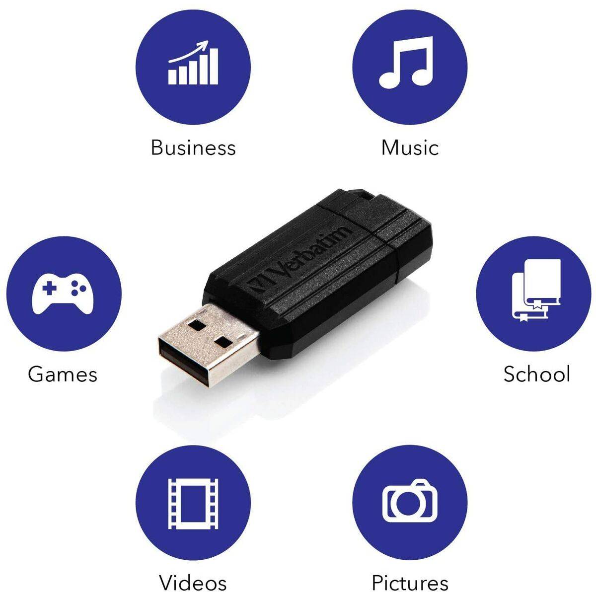 Memoria USB Verbatim 49064 Negro 32 GB