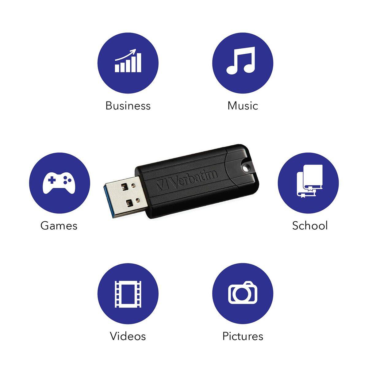 Memoria USB Verbatim 49317 Negro 32 GB