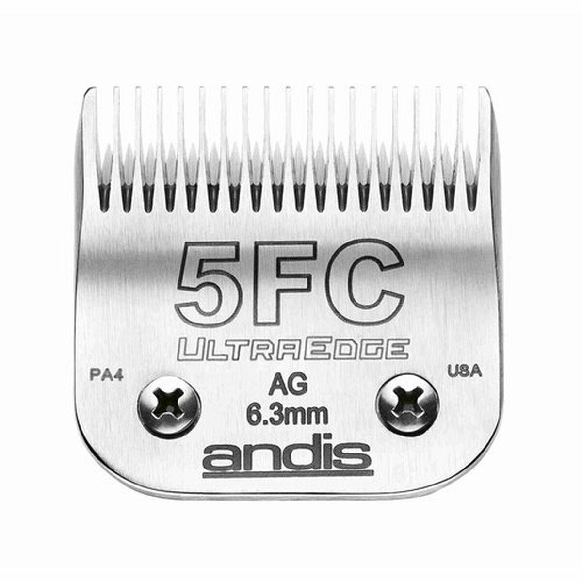 Cuchillas para Recortadora Trixie Andis 5FC Acero Inoxidable 6,3 mm