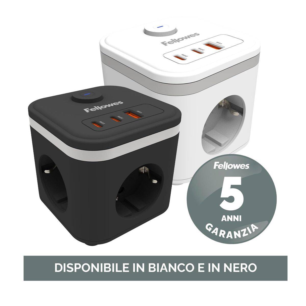 Regleta Fellowes 100137168 Blanco (2 m)