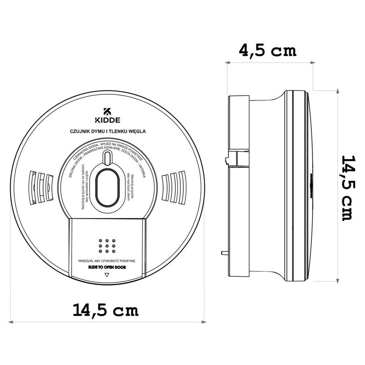 Detector combinado de humo y monóxido de carbono Kidde K10SCO