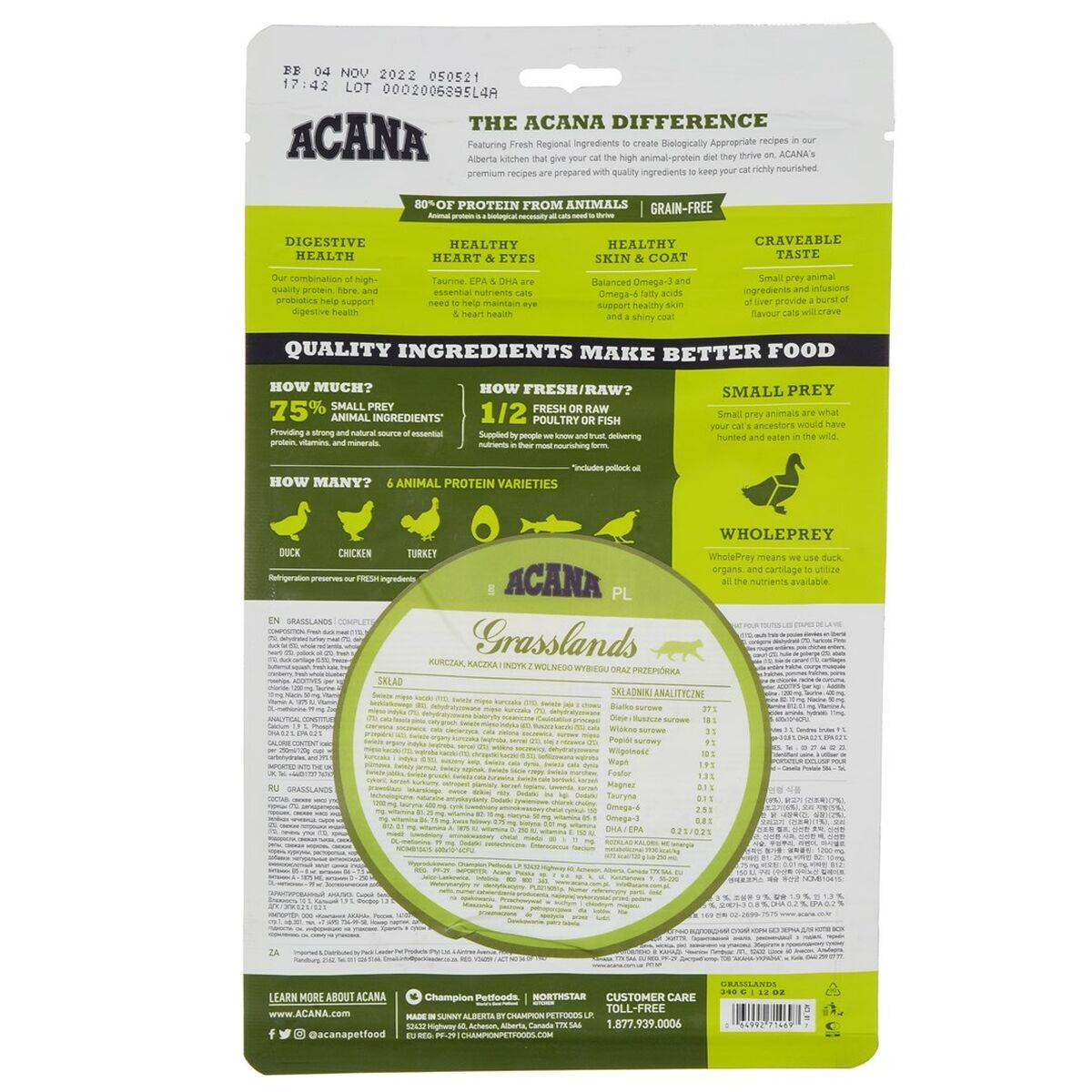 Comida para gato Acana Pollo Pescado 340 g