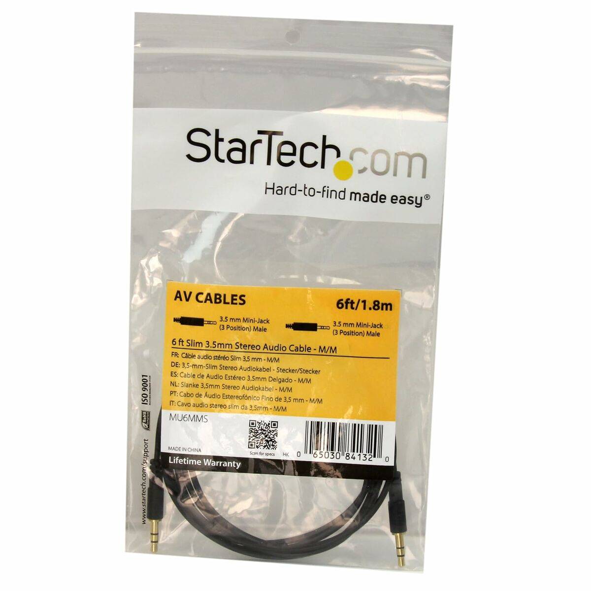 Cable VGA Startech MU6MMS Negro 1,8 m