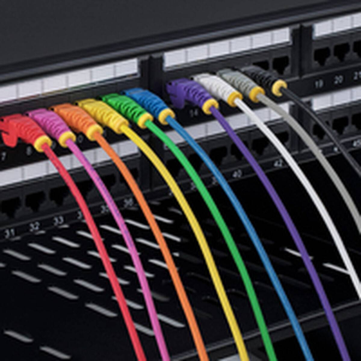 Cable USB Startech N6PAT250CMYLS Amarillo 2,5 m