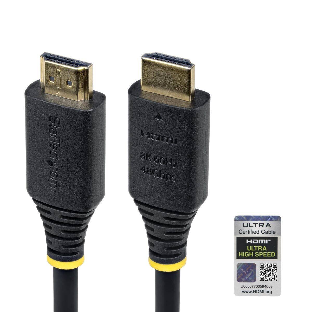 Cable HDMI Startech HDMI21-CBL-8K60-50CM Negro