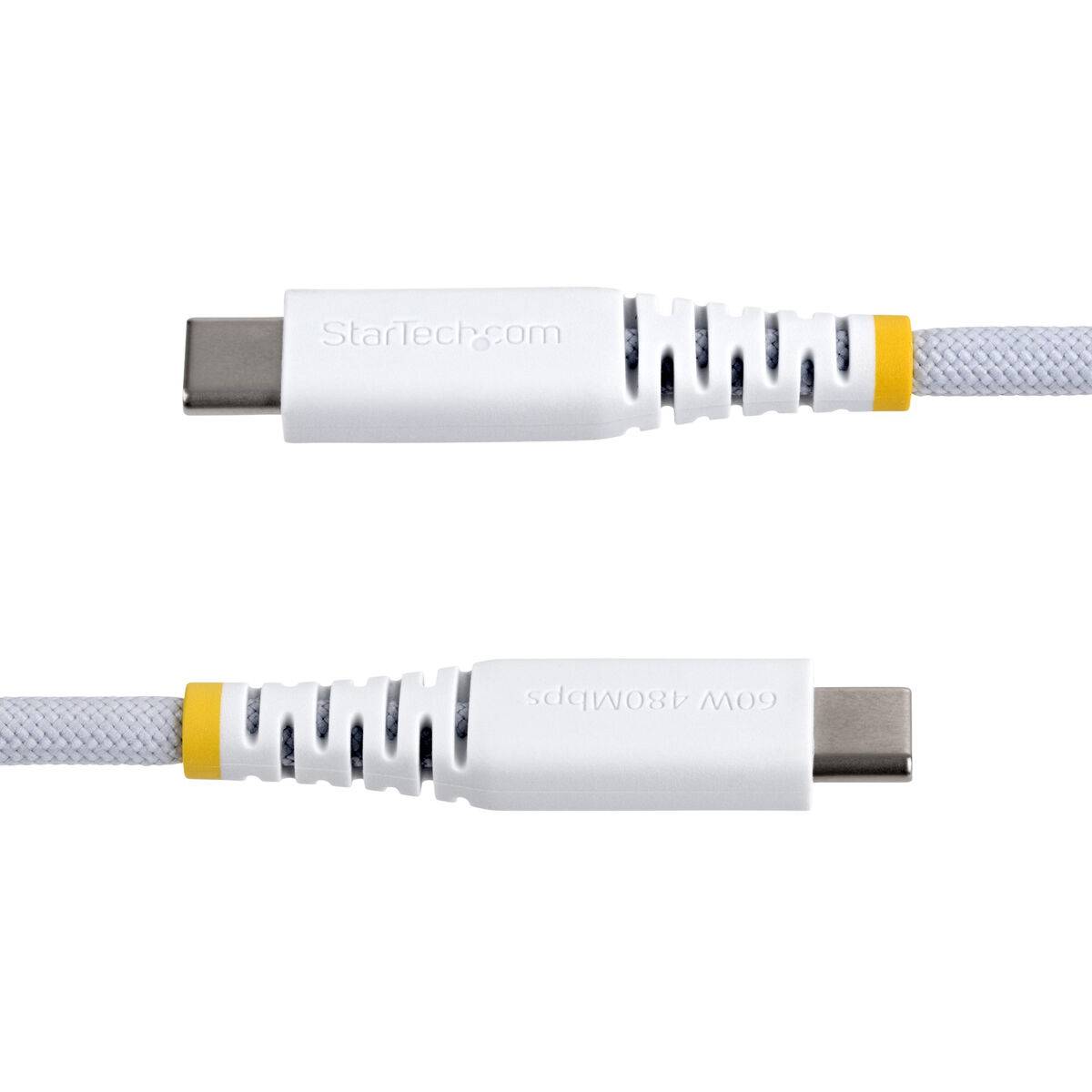 Cable USB Startech USB2CC15CMNCBRWH Blanco
