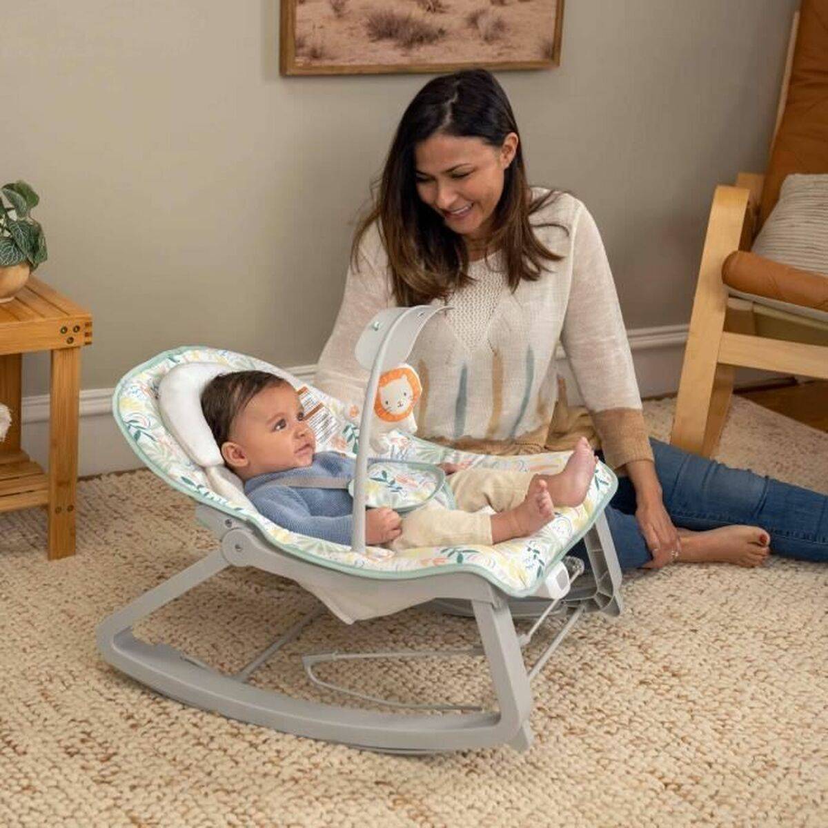 Hamaca para Bebé Ingenuity Verde Gris