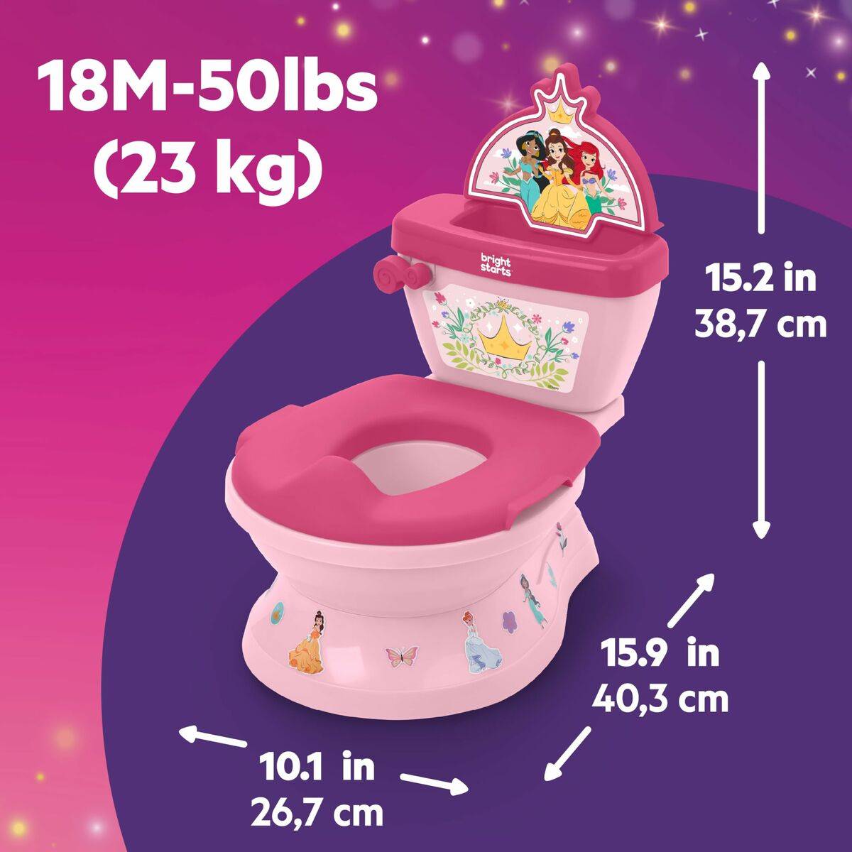 Orinal Bright Starts Princess Disney Rosa