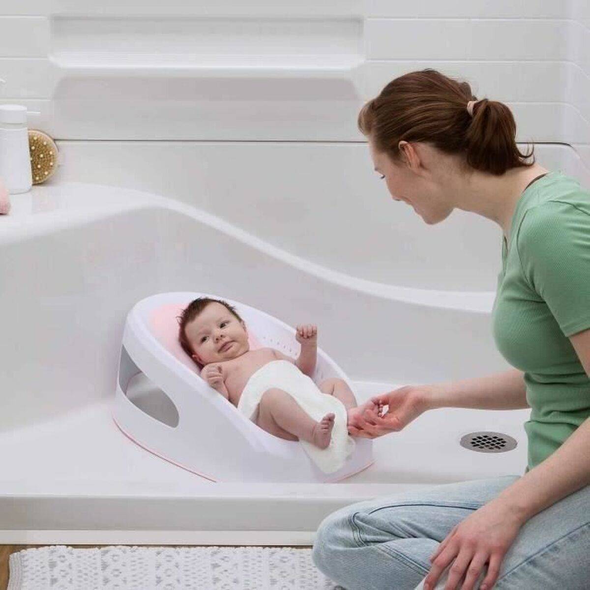 Asiento de Baño para Bebé Ingenuity Rosa 21,8 x 34,5 x 56,4 cm TPE