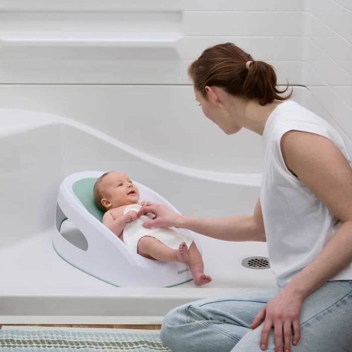 Asiento de Baño para Bebé Ingenuity Verde 21,8 x 34,5 x 56,4 cm TPE