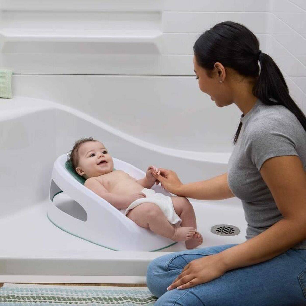 Asiento de Baño para Bebé Ingenuity Verde 21,8 x 34,5 x 56,4 cm TPE