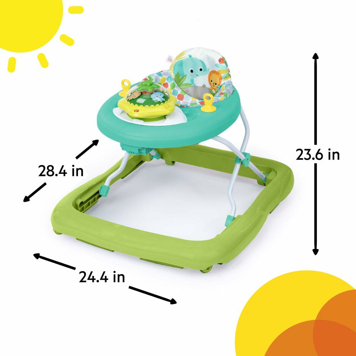 Andador con ruedas Bright Starts Multicolor Animales