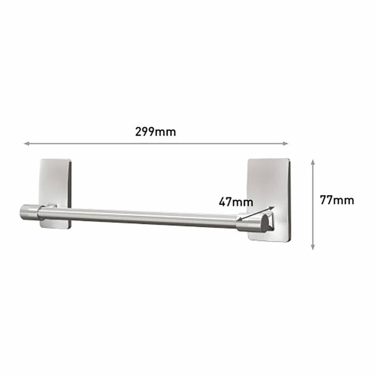 Toallero de barra Command 29,9 x 7,7 x 4,7 cm Metal