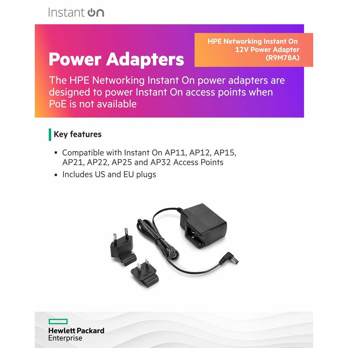 Adaptador de Corriente HPE R9M78A