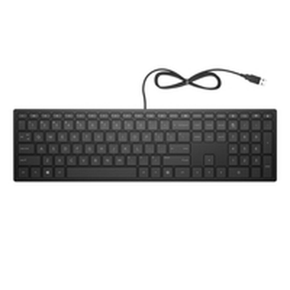 Teclado HP 4CE96AA#ABE Negro Qwerty Español