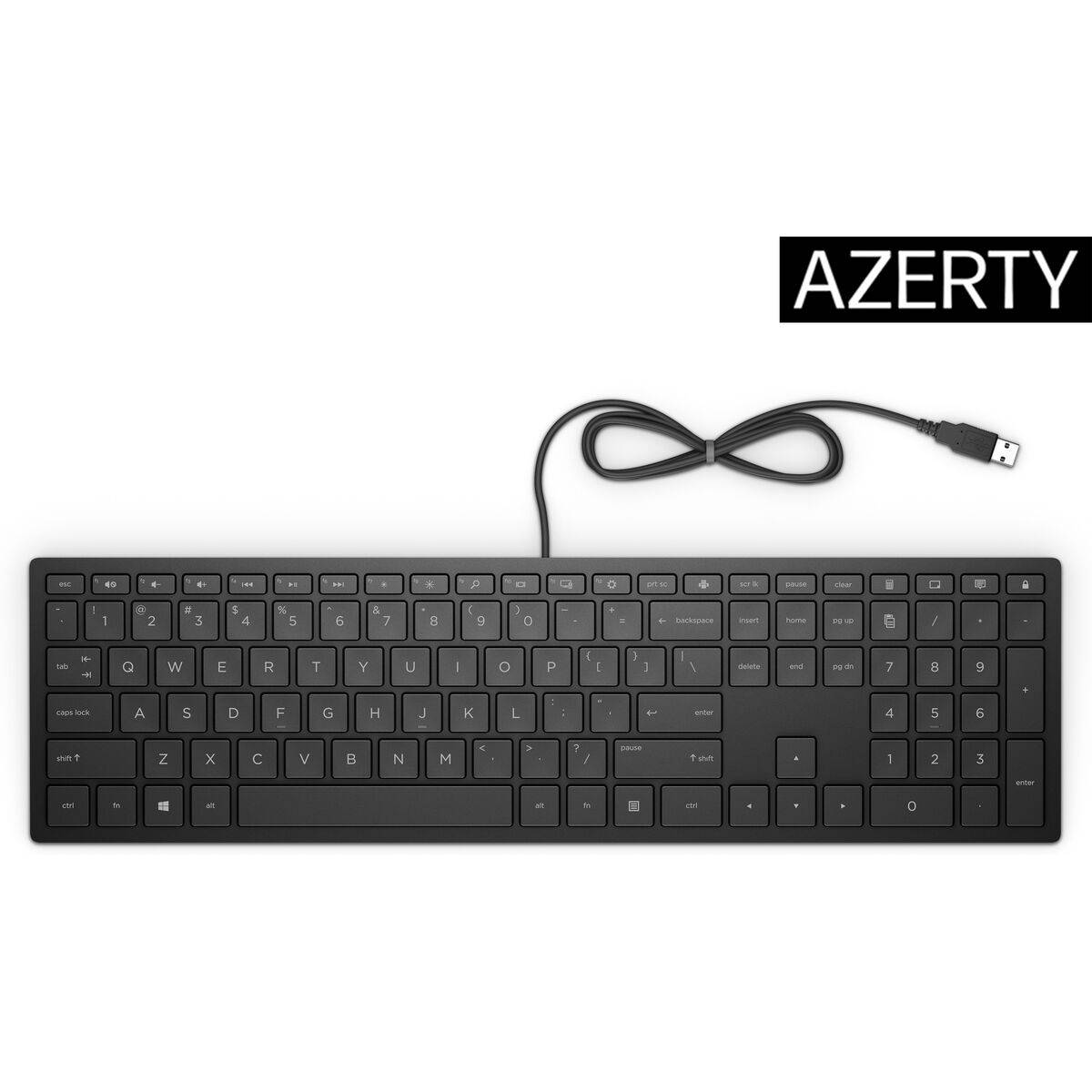 Teclado HP 4CE96AA#ABE Negro Qwerty Español