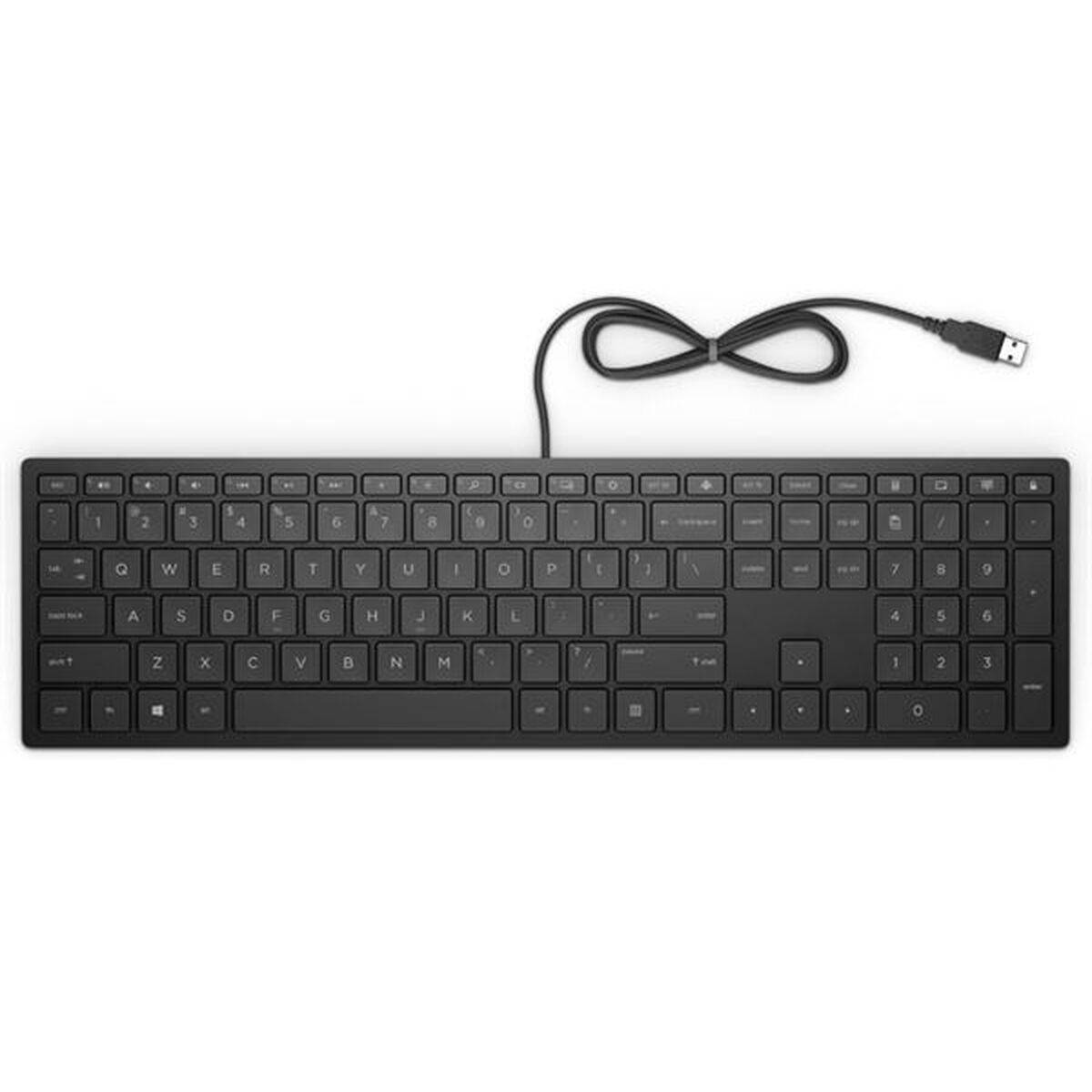 Teclado HP 4CE96AA#ABE Negro Qwerty Español