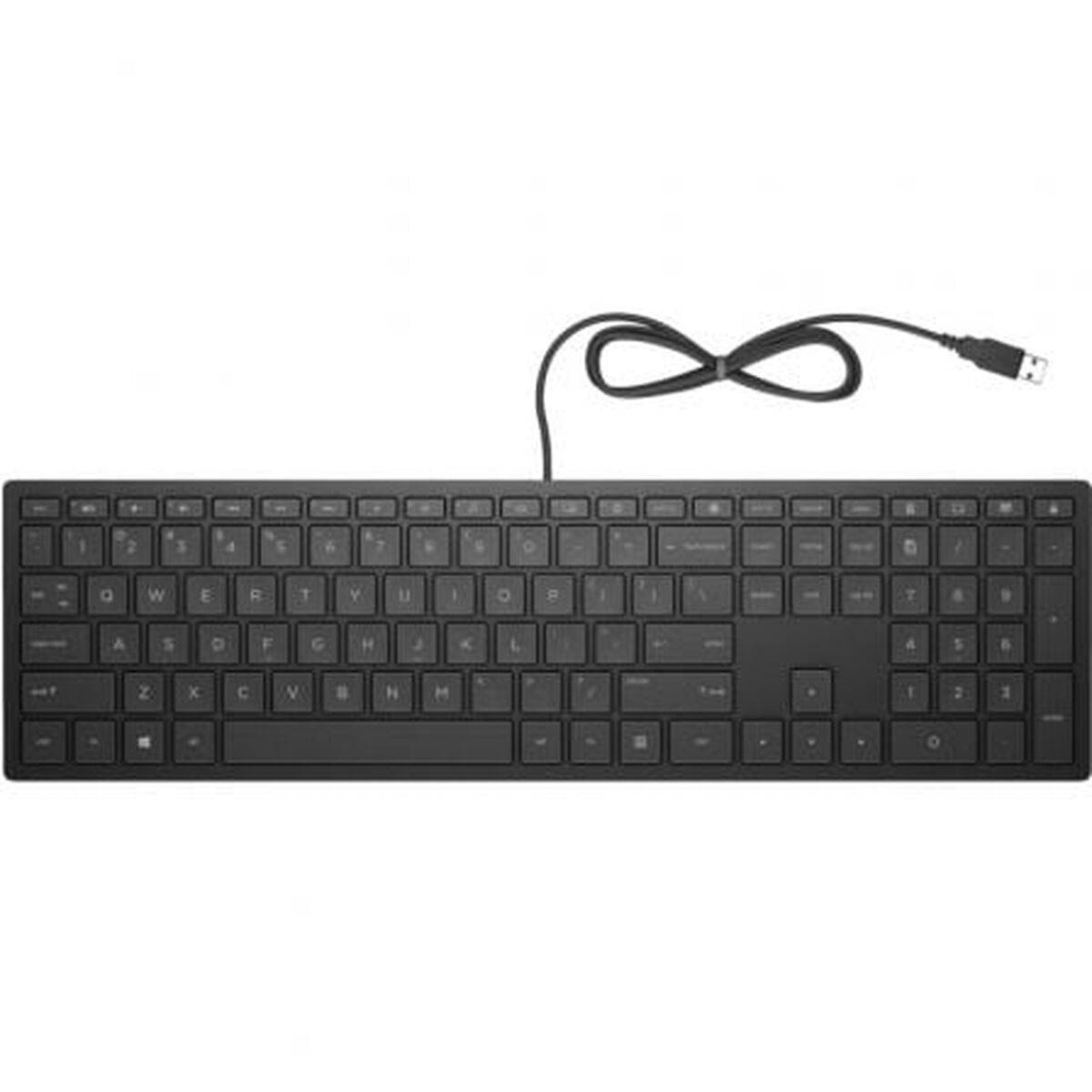 Teclado HP 4CE96AA#ABE Negro Qwerty Español
