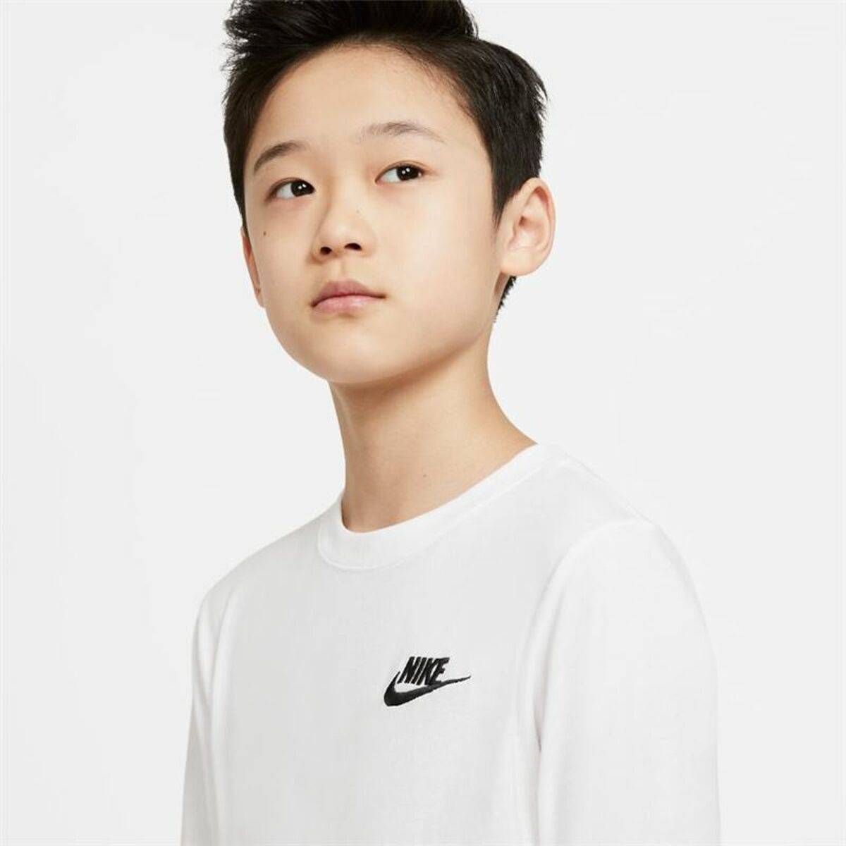 Camiseta de Manga Larga Niño Nike Sportswear Blanco