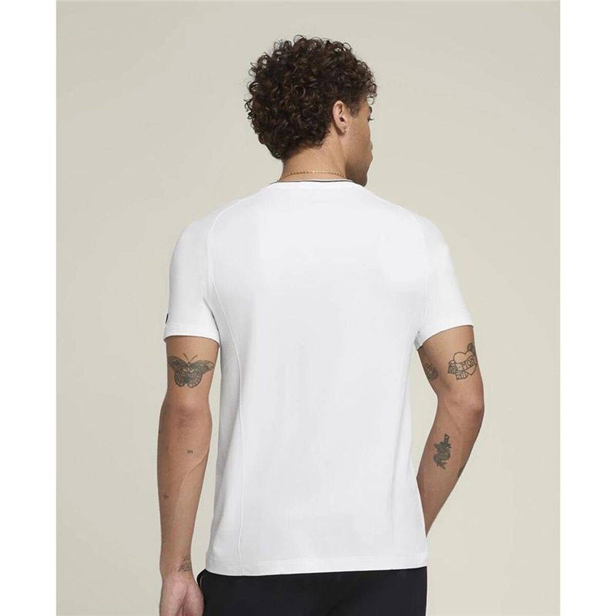 Camiseta de Manga Corta Hombre Wilson Wilson Team Seamless Crew Blanco Pádel