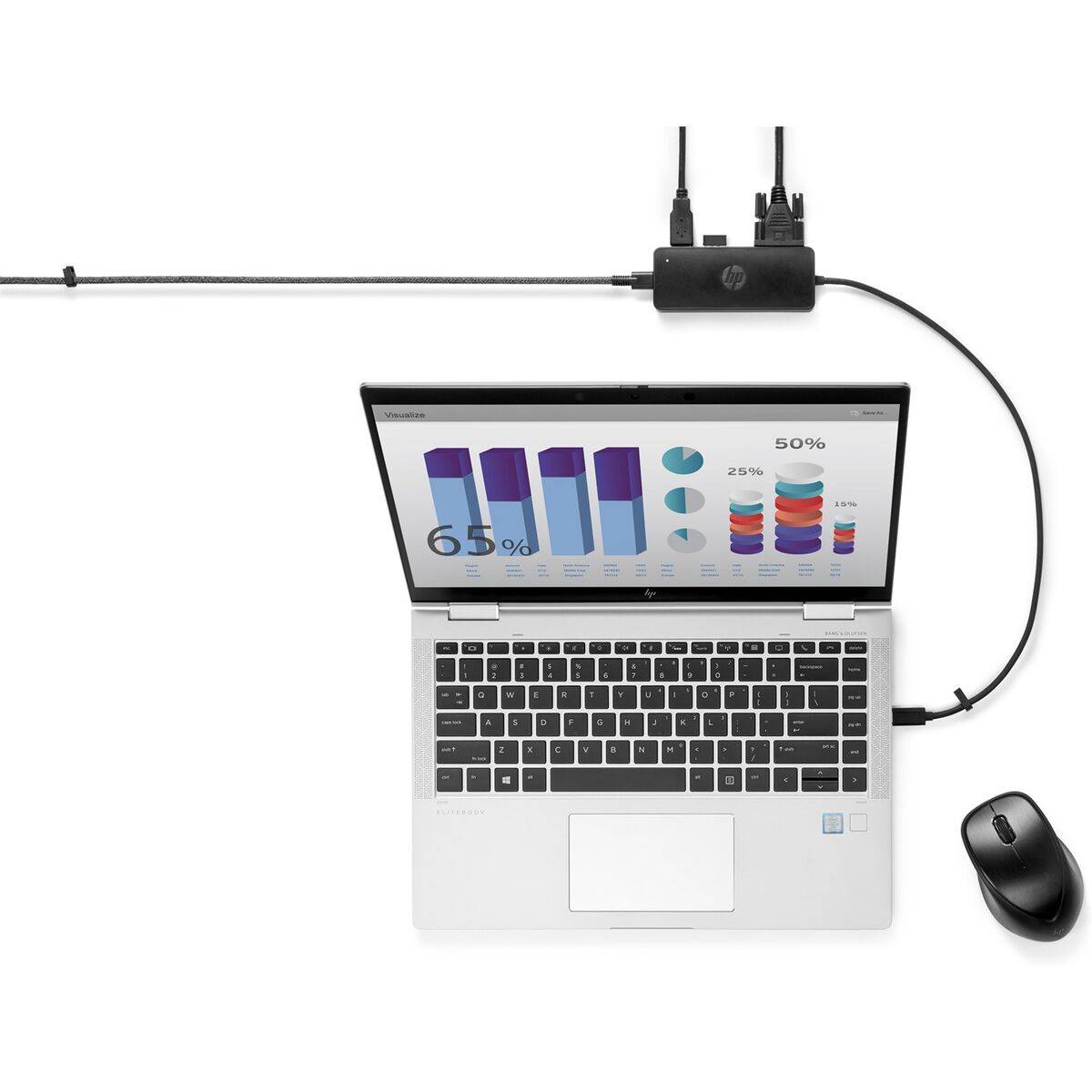 Hub USB HP G2 Base Negro