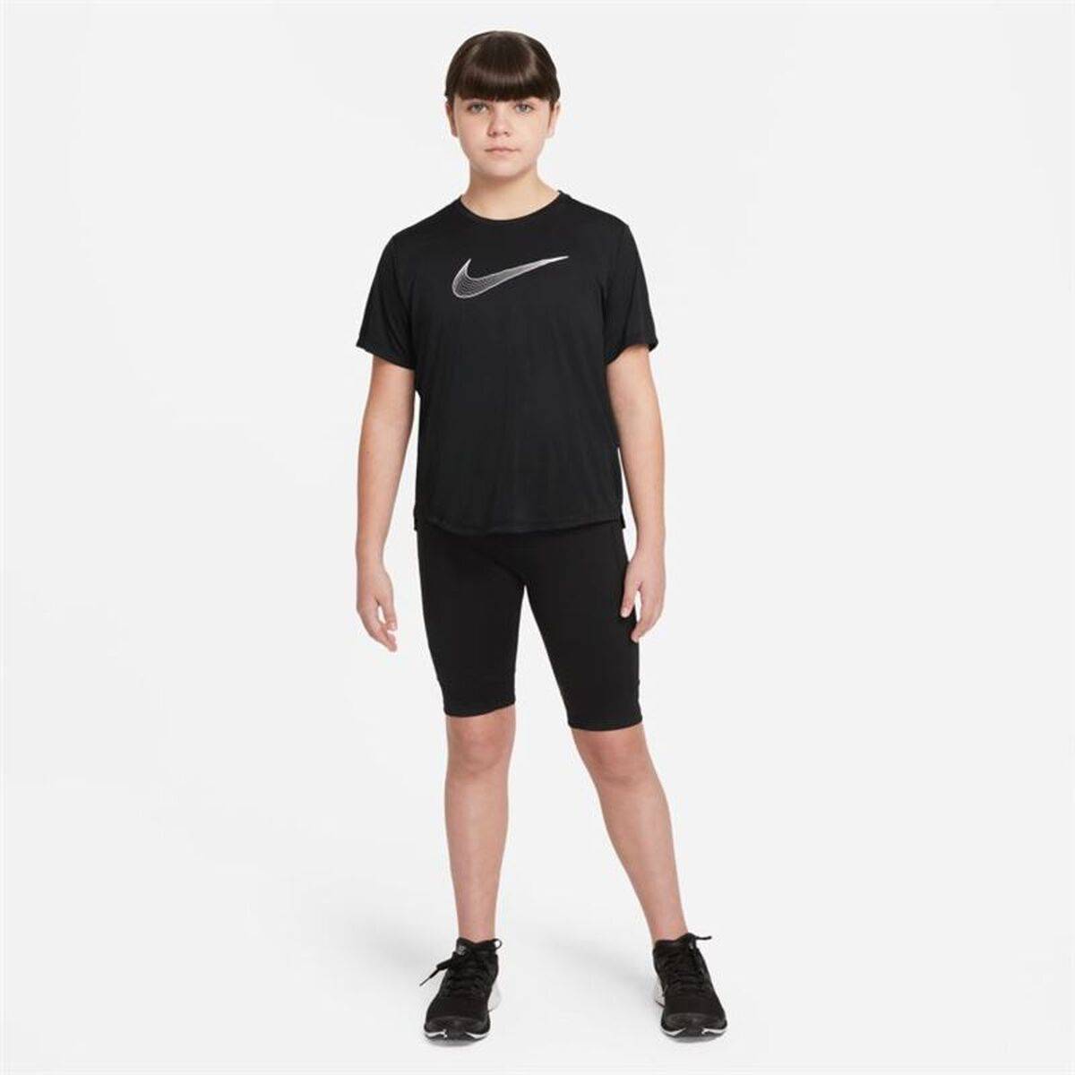 Camiseta de Manga Corta Infantil Nike DD7639-010 Negro