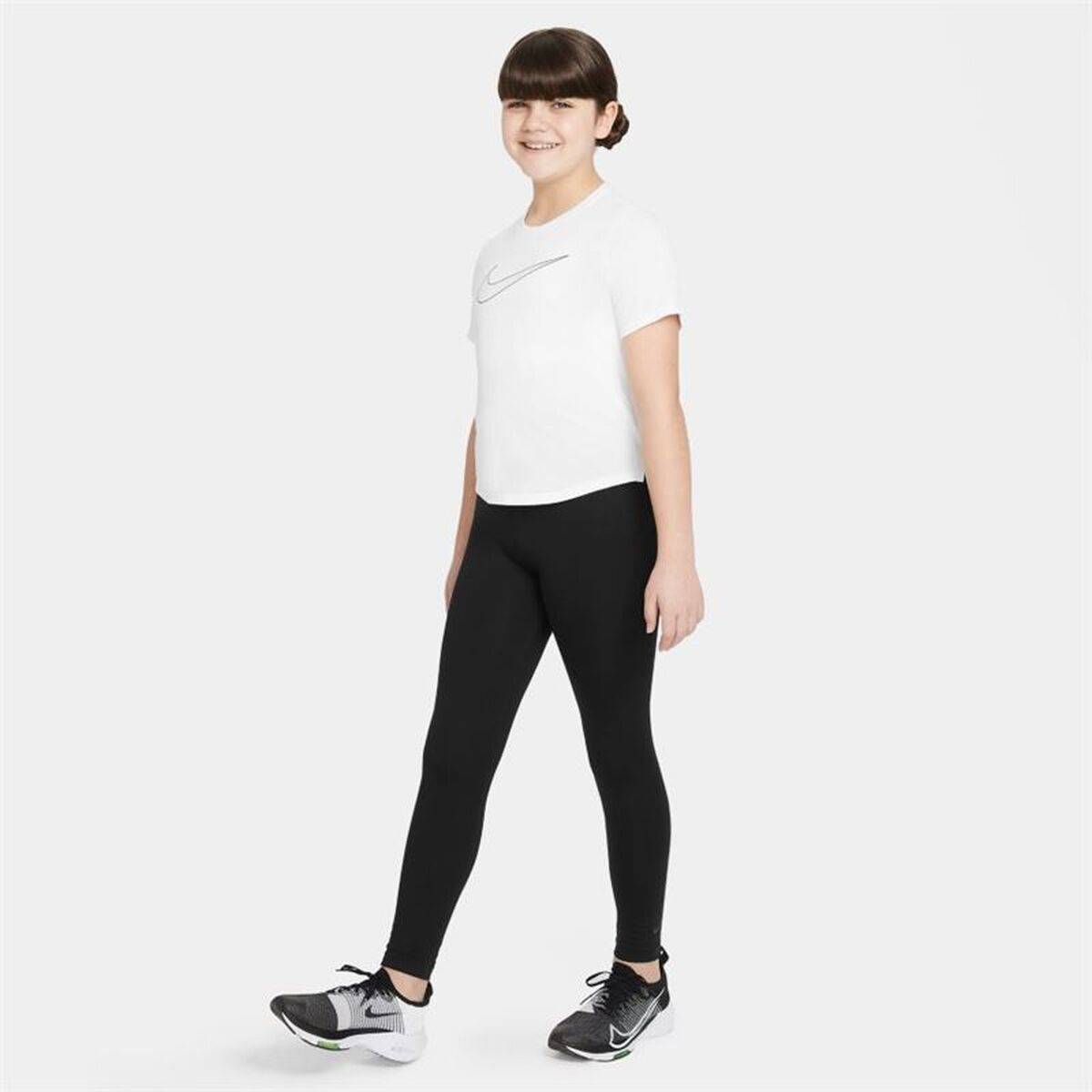 Camiseta de Manga Corta Infantil Nike DD7639-100 Blanco