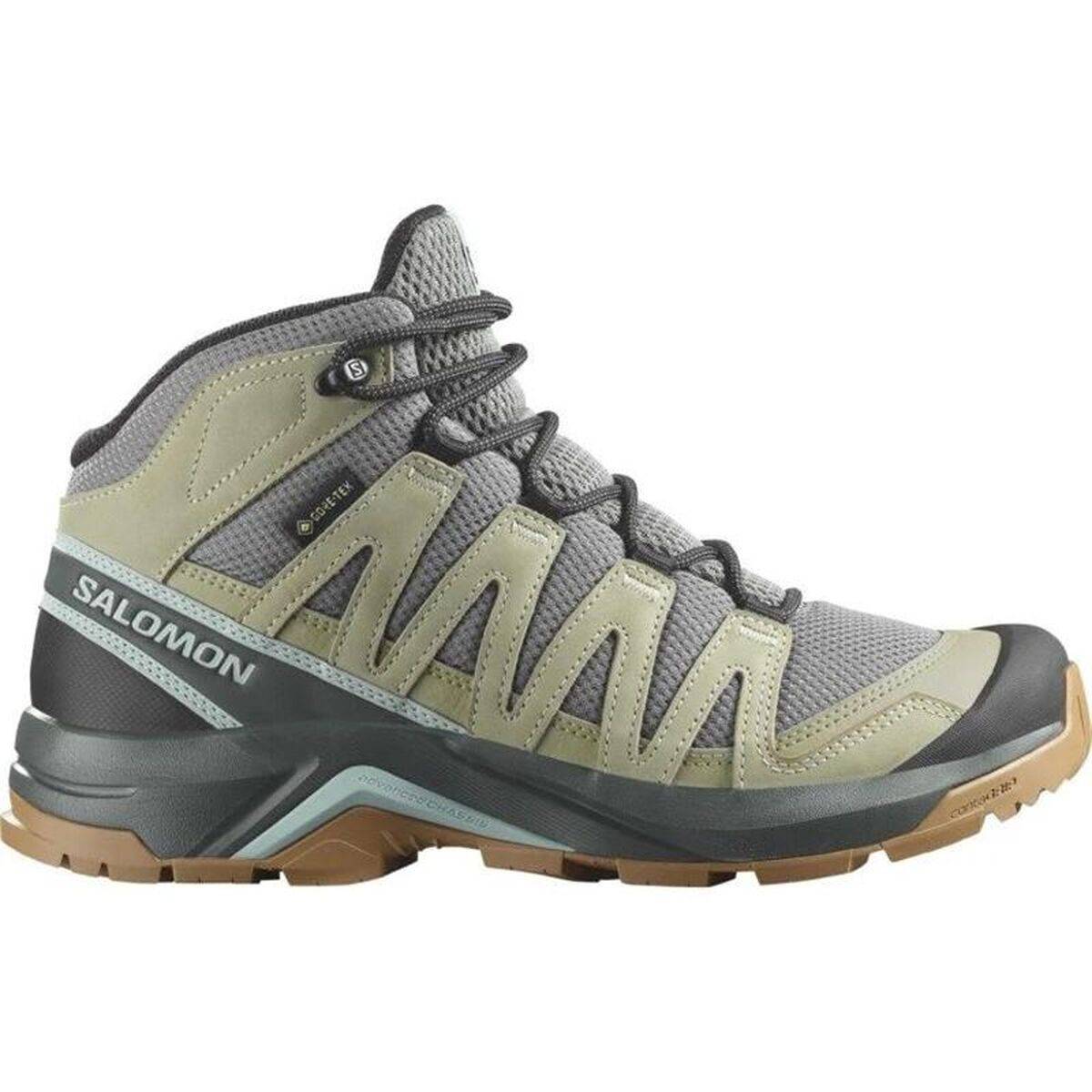 Zapatillas de Hombre para Caminar Salomon X-Adventure Recon Mid Oliva Gris oscuro