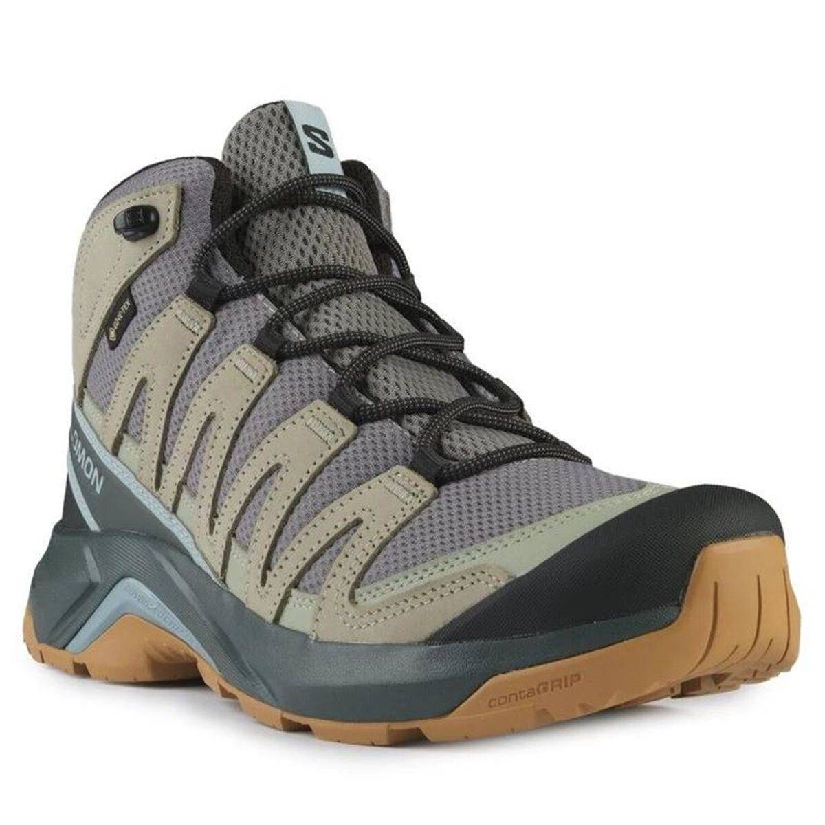 Zapatillas de Hombre para Caminar Salomon X-Adventure Recon Mid Oliva Gris oscuro