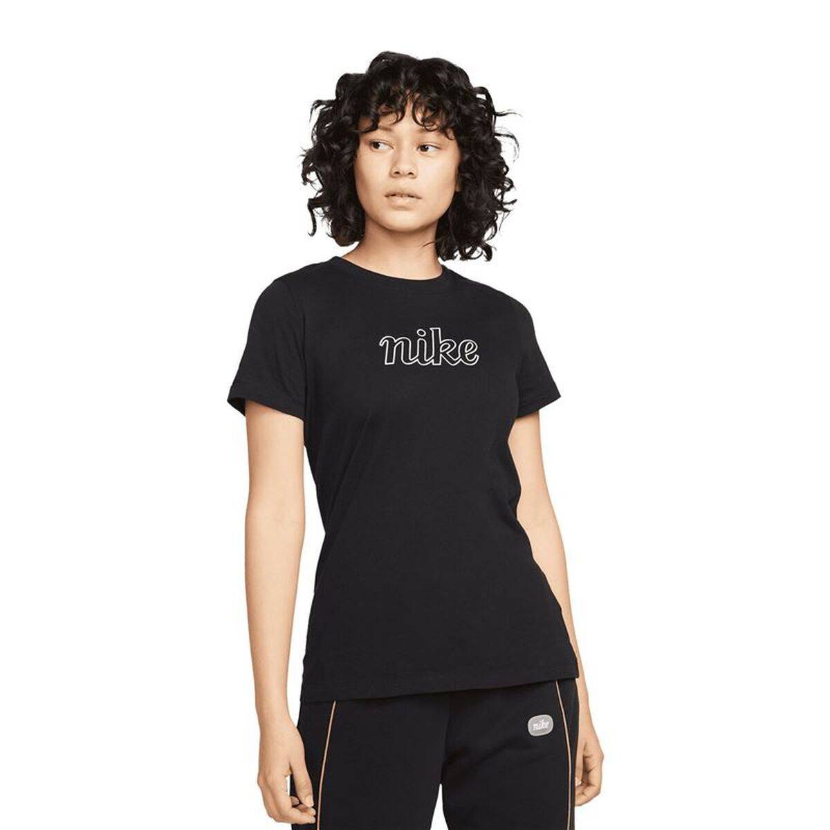 Camiseta de Manga Corta Mujer Nike Sportswear Icon Clash Negro