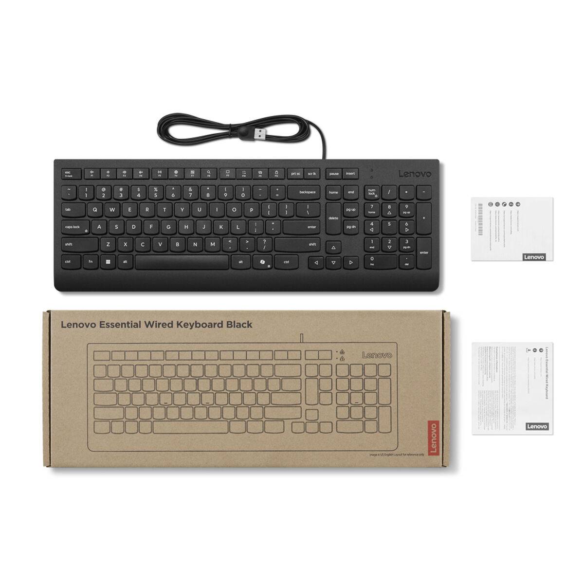 Teclado Lenovo 4Y41R64665 Negro Qwerty Español