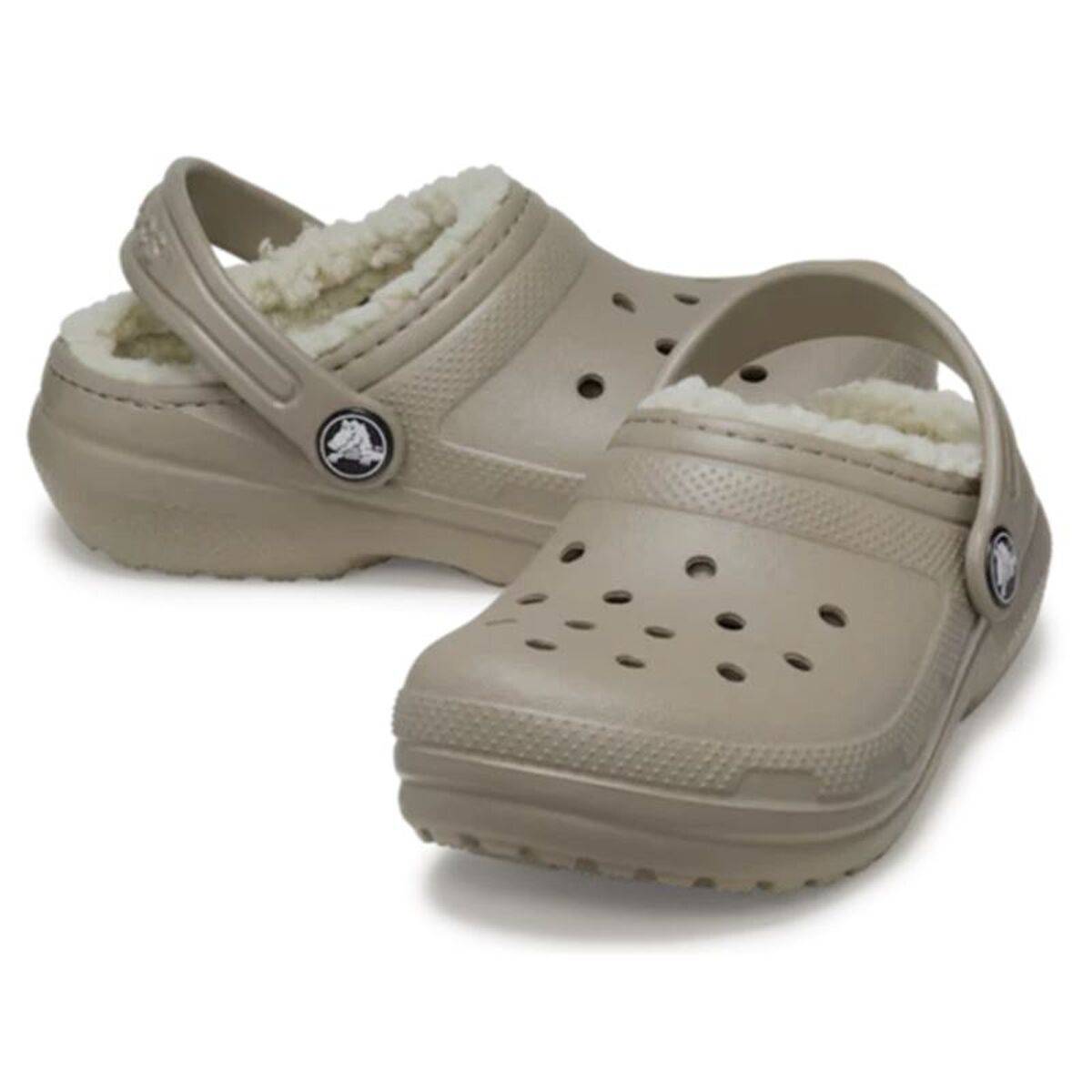 Zuecos Crocs Classic Lined Clog K Marrón