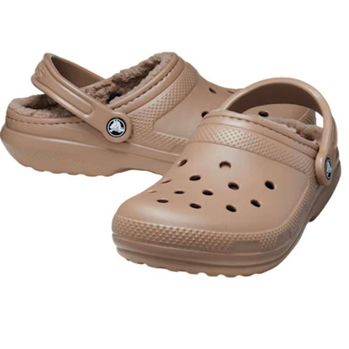 Zuecos Crocs Classic Lined Clog Blanco Natural
