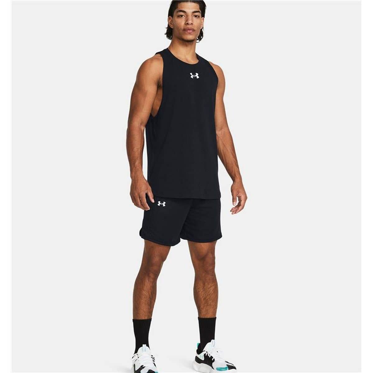 Pantalones Cortos de Baloncesto para Hombre Under Armour Baseline Negro