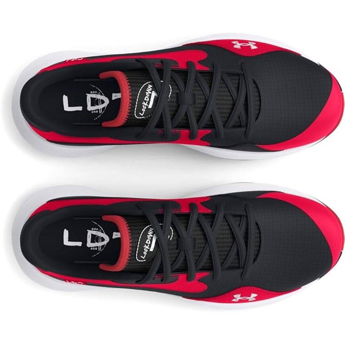 Zapatillas de Baloncesto para Adultos Under Armour Lockdown 7 Rojo