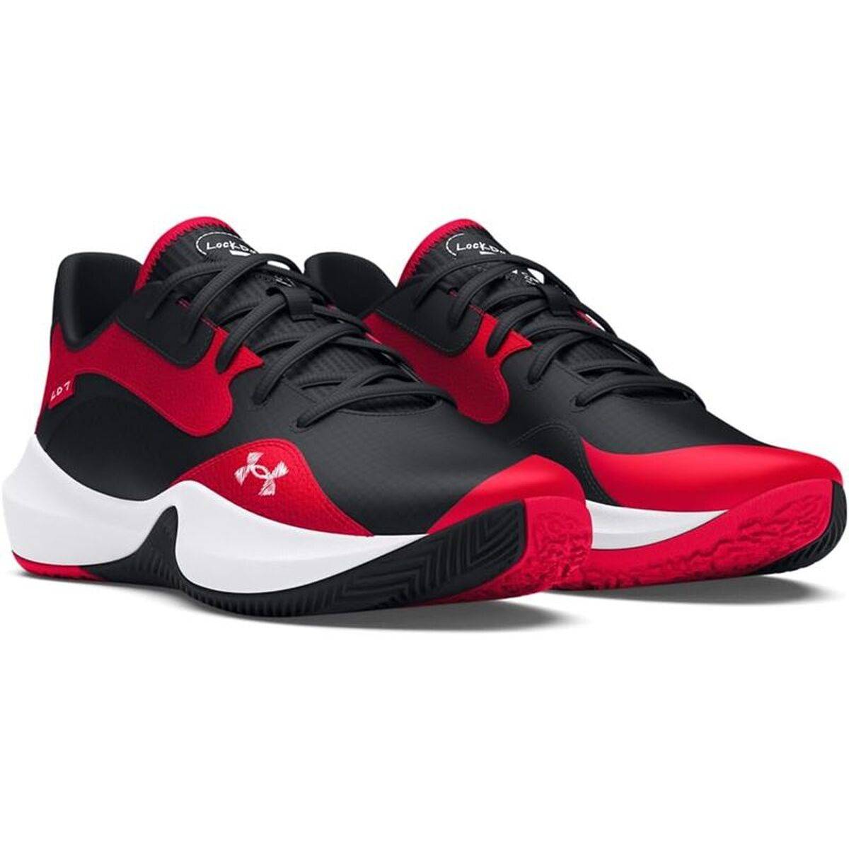 Zapatillas de Baloncesto para Adultos Under Armour Lockdown 7 Rojo
