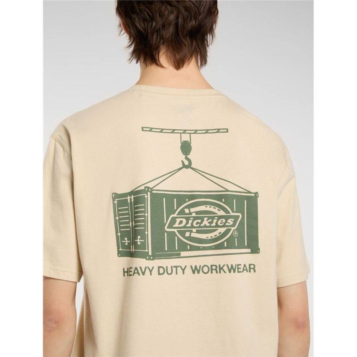 Camiseta de Manga Corta Hombre Dickies Apison Ss Beige