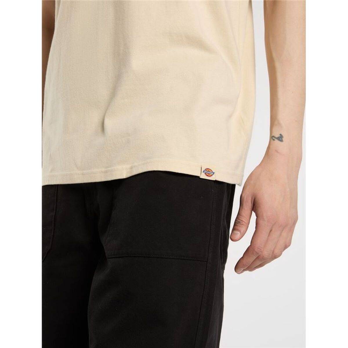 Camiseta de Manga Corta Hombre Dickies Apison Ss Beige