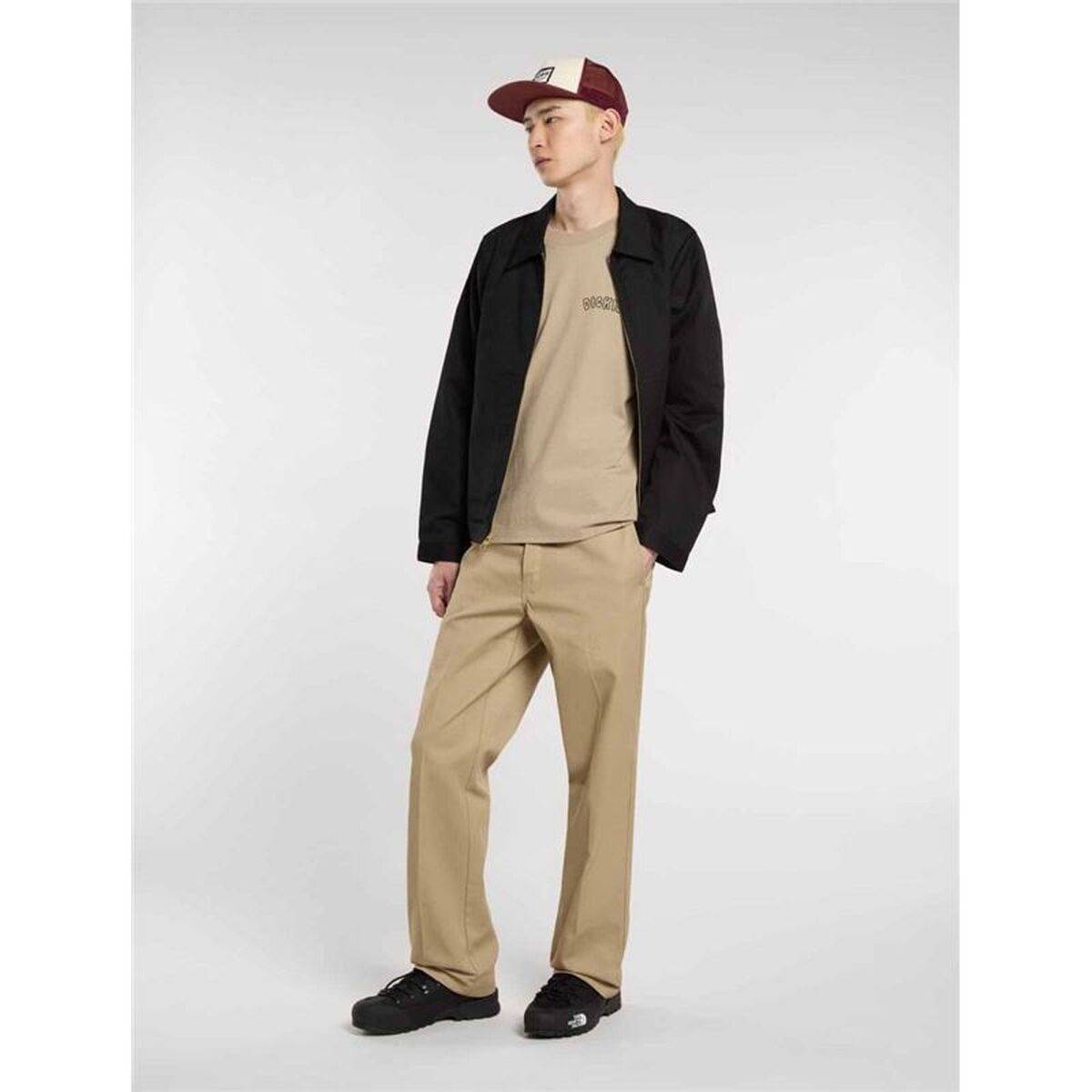 Camiseta de Manga Corta Hombre Dickies Decartuville Ss Beige
