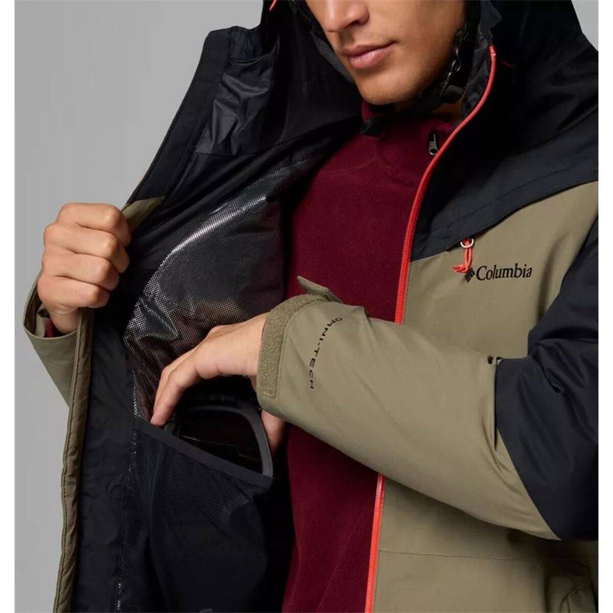 Chaqueta de Esquí Columbia Iceberg Point™ II Marrón Negro Hombre