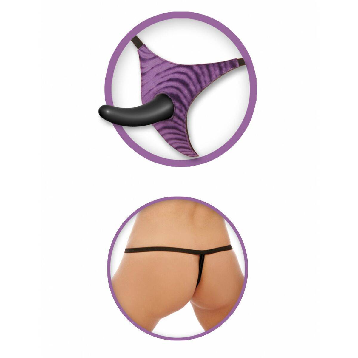 Vibrador con arnés Pipedream