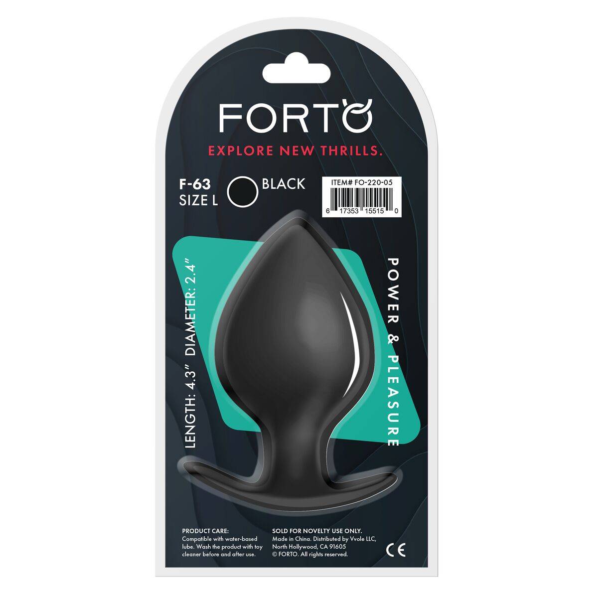 Plug Anal Forto Negro