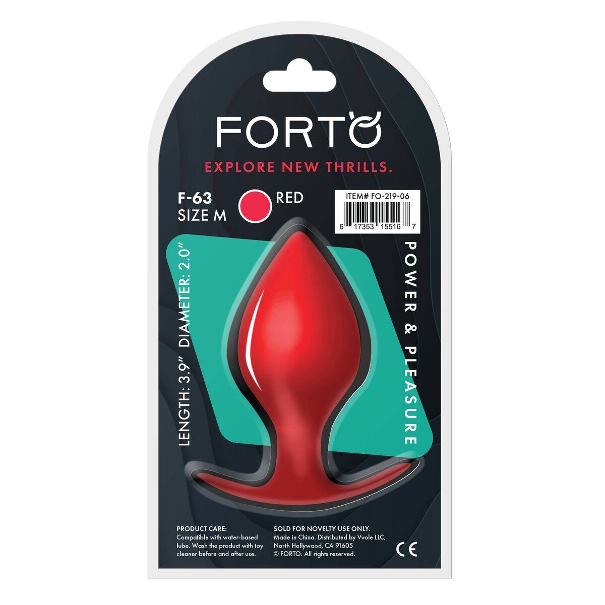 Plug Anal Forto Rojo