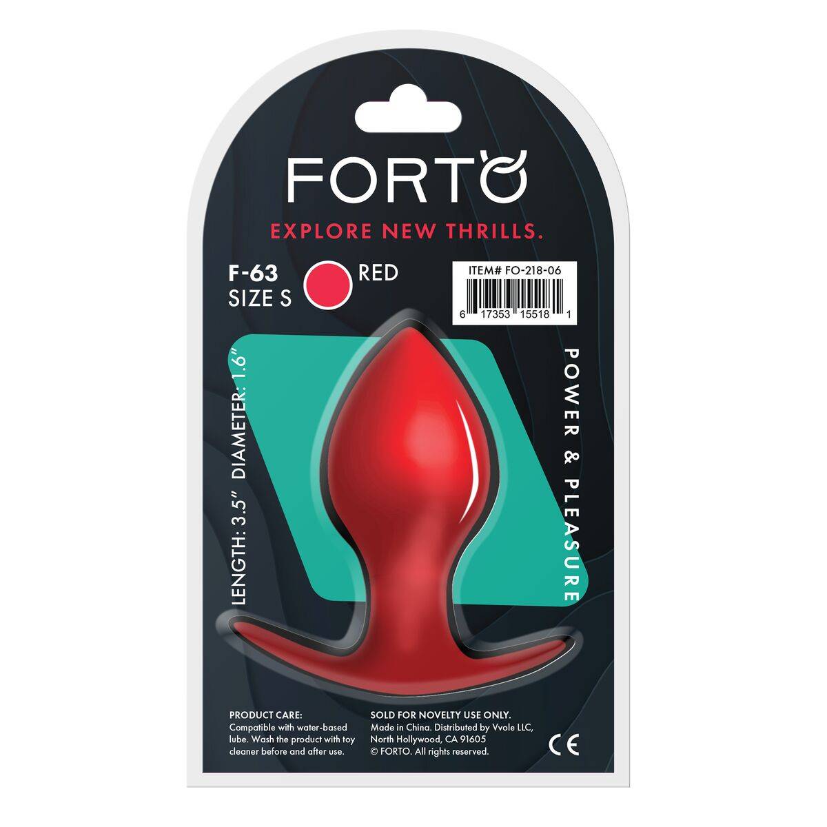 Plug Anal Forto Rojo