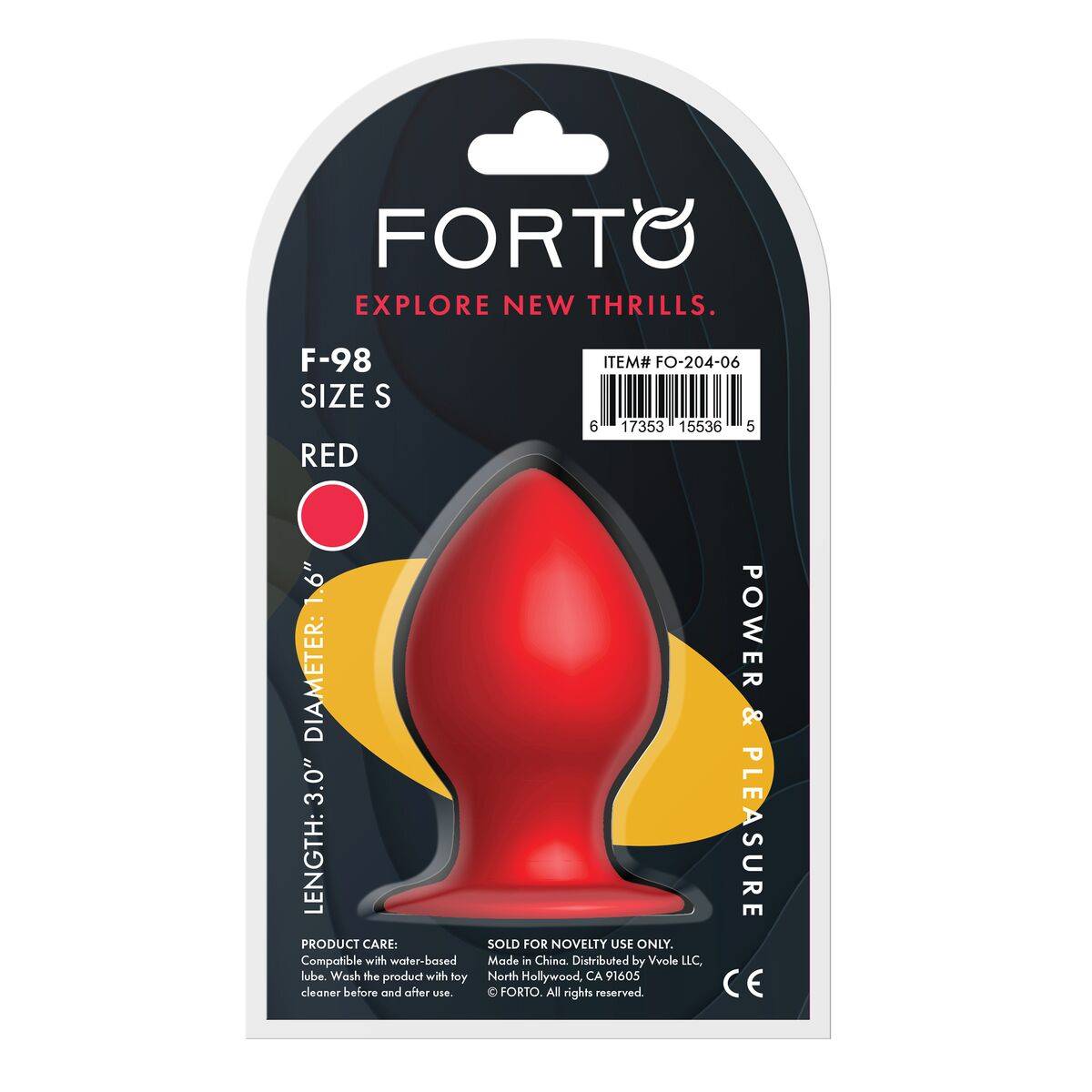Plug Anal Forto Rojo