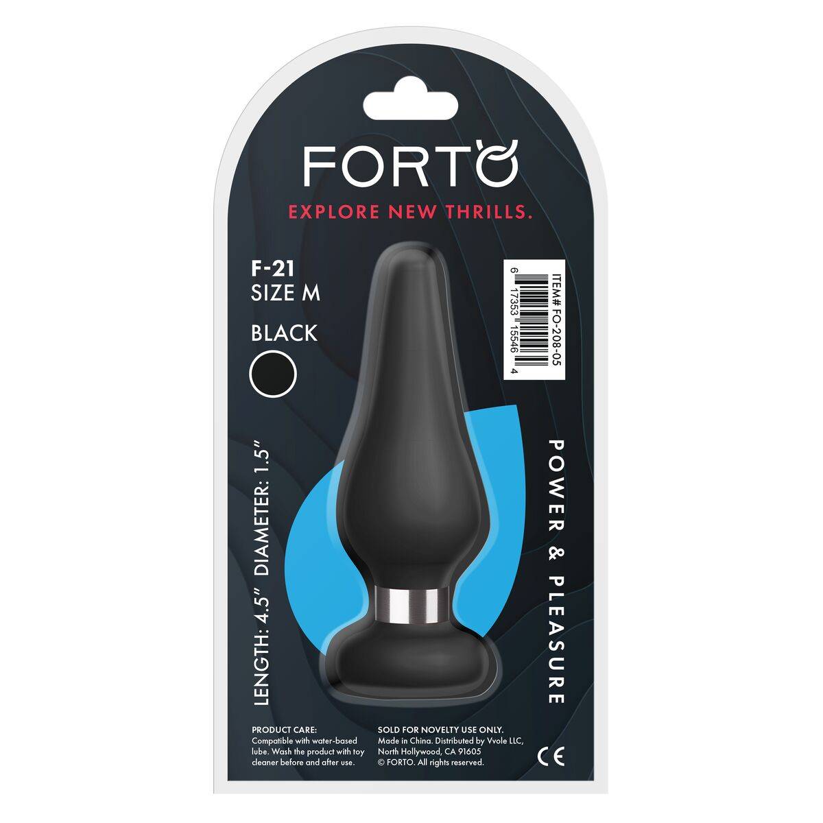 Plug Anal Forto Negro