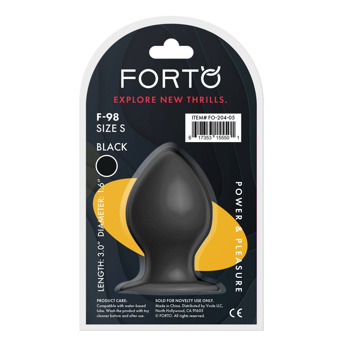 Plug Anal Forto Negro